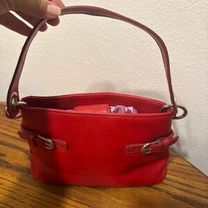Y2K vintage fisherman preppy Tommy Hilfiger small red shoulder bag